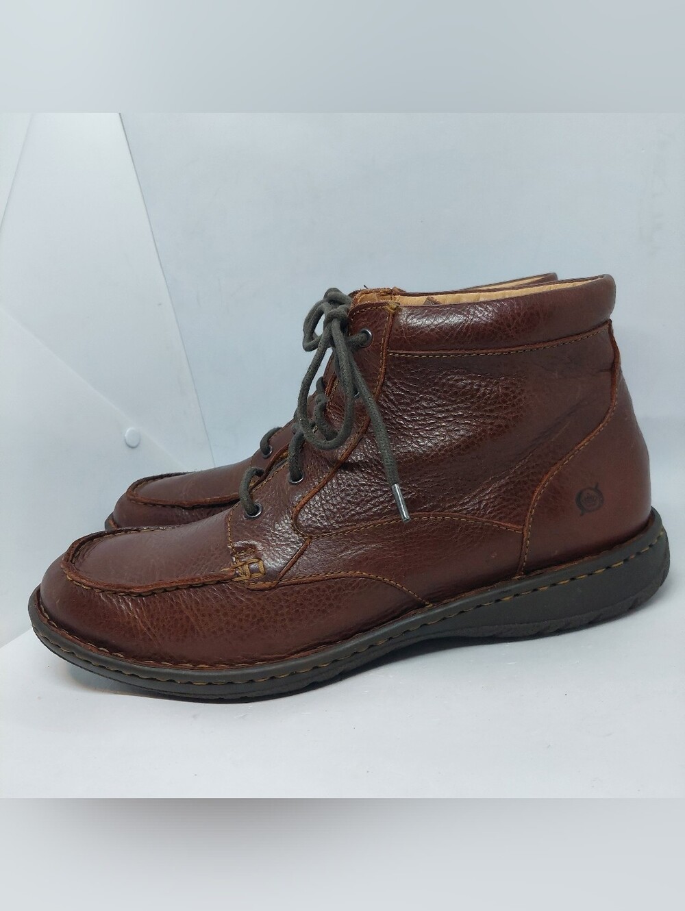 Born Chukka Boot Lace Up Dark Brown Leather Men's Size 12MW Casual Classi Shoes